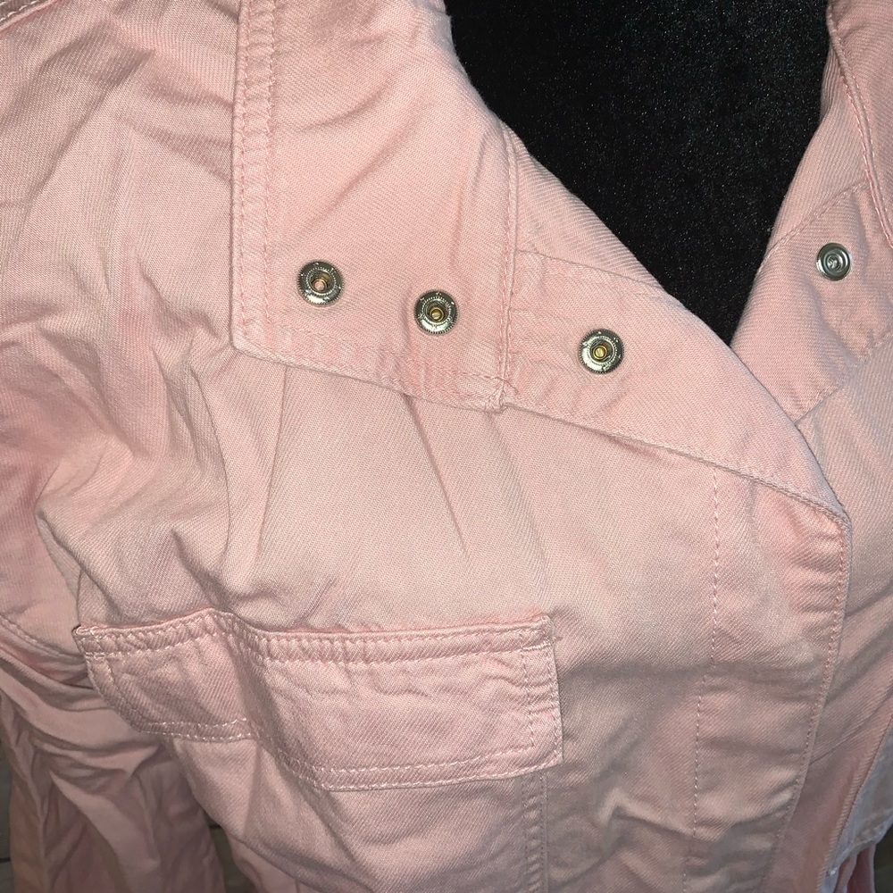NWT Time and Tru Pink Snap Front Jacket - Picture 2 of 7